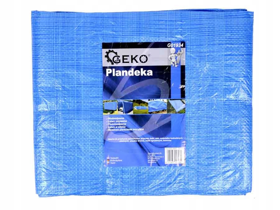Multifunkčná plachta GEKO, 15x16 m, modrá, vodoodolná a jednoduchá na použitie