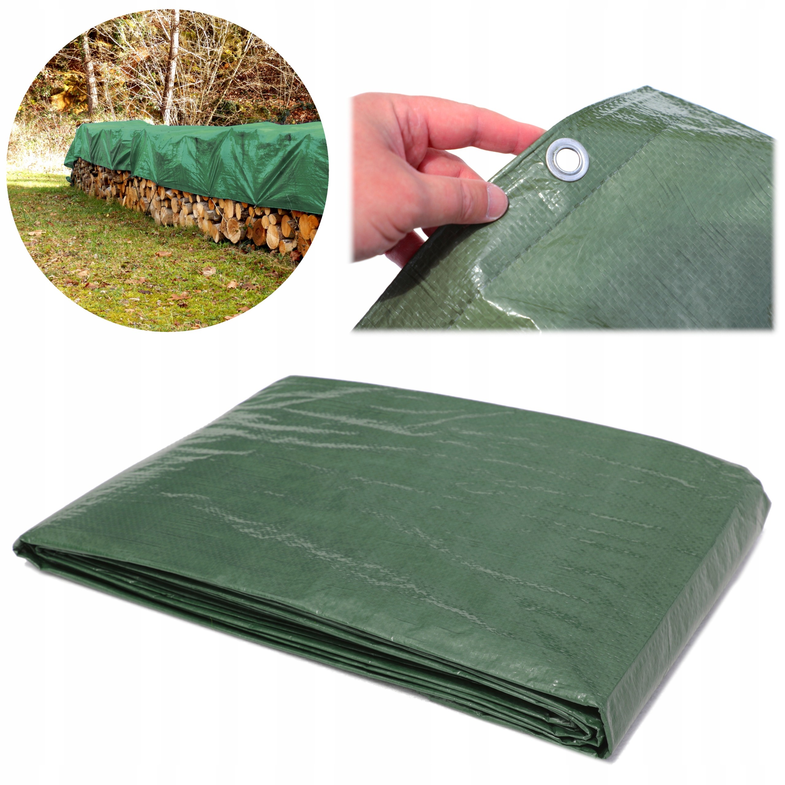 Odolná zelená plachta TARP STRONG 8x10m od AJJ - ideálna pre vonkajšie použitie