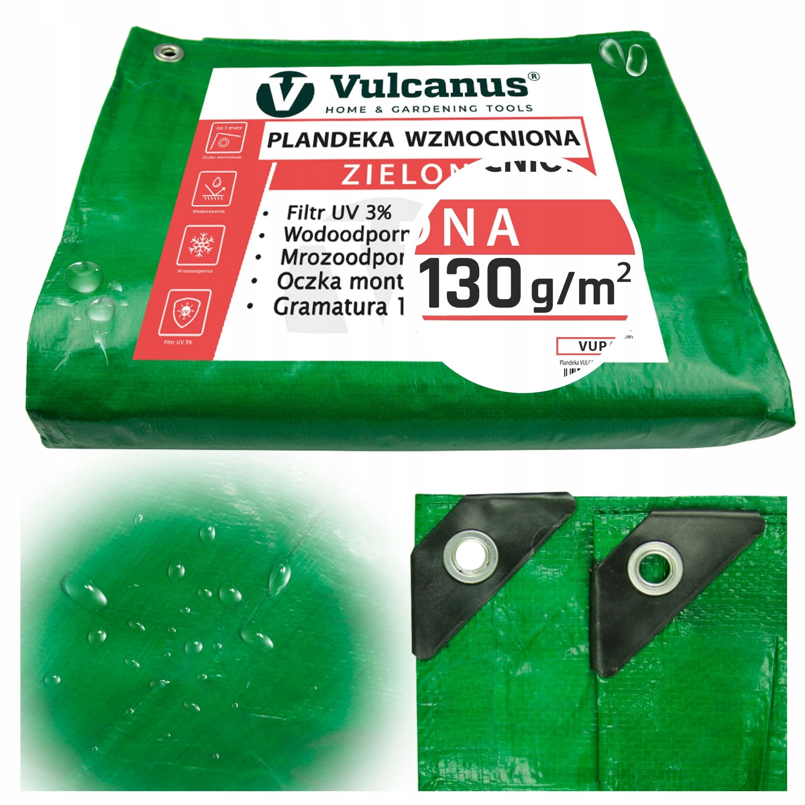 Vulcanus® Univerzálna Ochranná Plachta 4x5m Zelená - Vodoodolná a Odolná