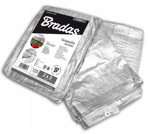 Posilnená plachta SILVER 3 x 5 m, 120 g - ochranné krytie