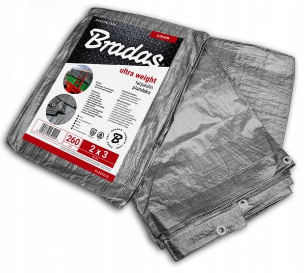 Vylepšená plachta ULTRA WEIGHT 4 x 5m, 260g, šedá