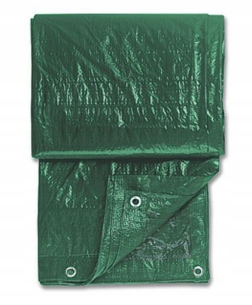 Viacúčelová odolná plachta 5x12m, zelená, 75g/m2