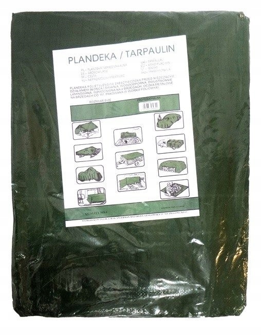 Zelená plachta 8x10m 120g od E-tools - ideálna na vonkajšie a vnútorné použitie