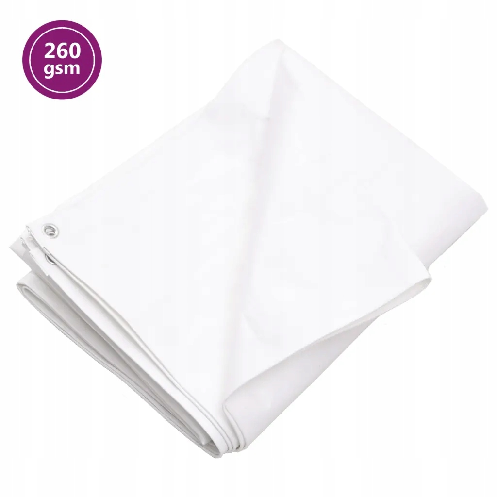 Vodeodolná plachta HDPE, 260 g/m², 4x4 m, biela