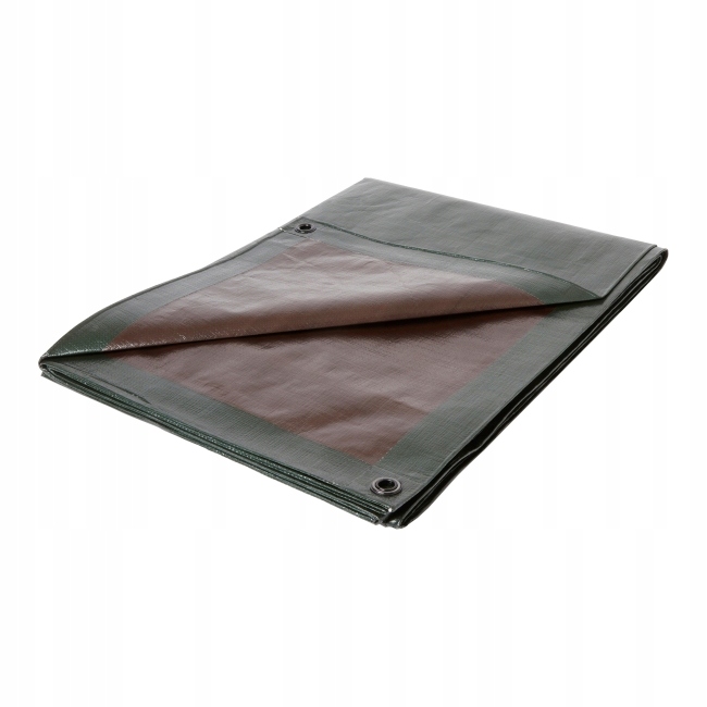 Trvanlivá Polyetylénová Plachta 4 x 5 m, 140 g/m2, Hnedo-Zelená