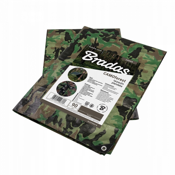 Multifunkčná maskovacia plachta CAMOforest, 3 x 4m, 90g/m2, moro vzor