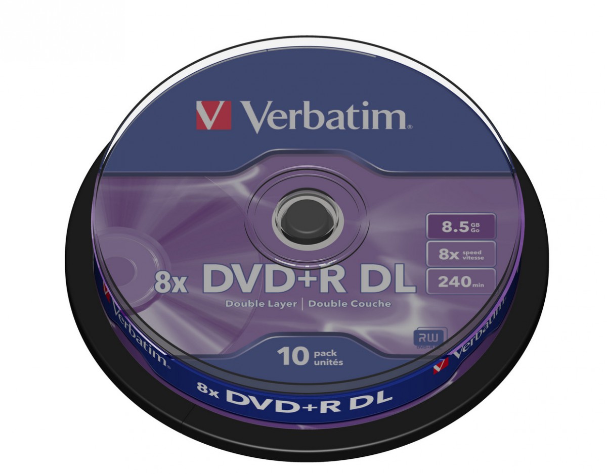 DVD disk Verbatim DVD+R DL 8,5 GB 10 ks.