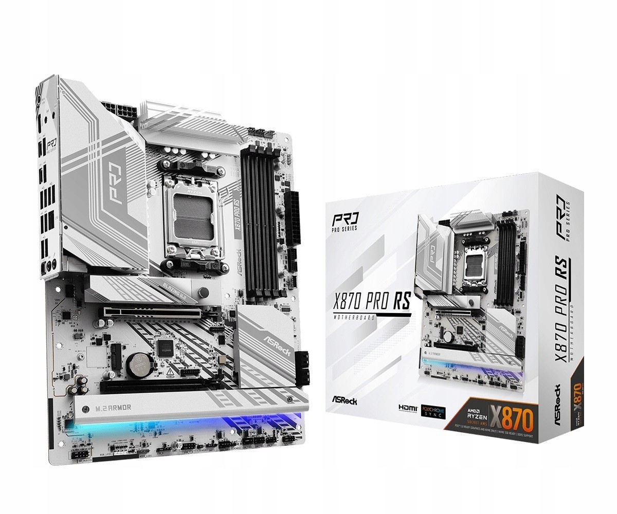Základná doska ASrock X870 PRO RS, AMD X870 DDR5, M.2, USB4, AM5, ATX