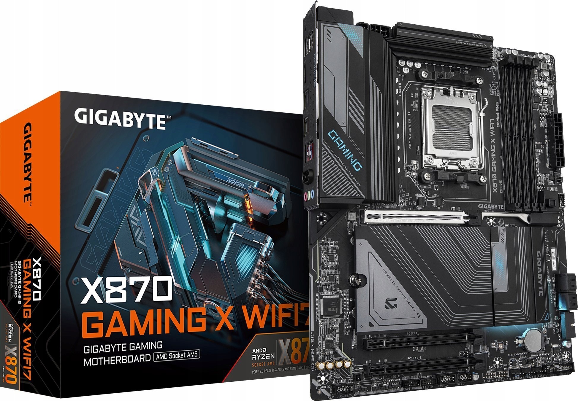 Základná doska Gigabyte X870 GAMING X WIFI7, AMD X870 DDR5, M.2, USB4, WiFi/BT, AM5, ATX