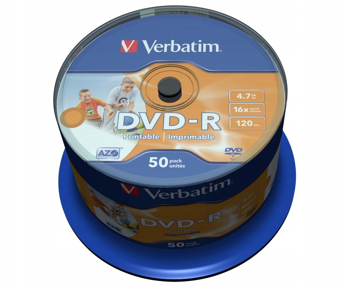 DVD disk Verbatim DVD-R 4,7 GB 50 ks.