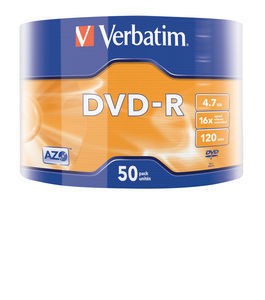 DVD disk Verbatim DVD-R 4,7 GB 50 ks.