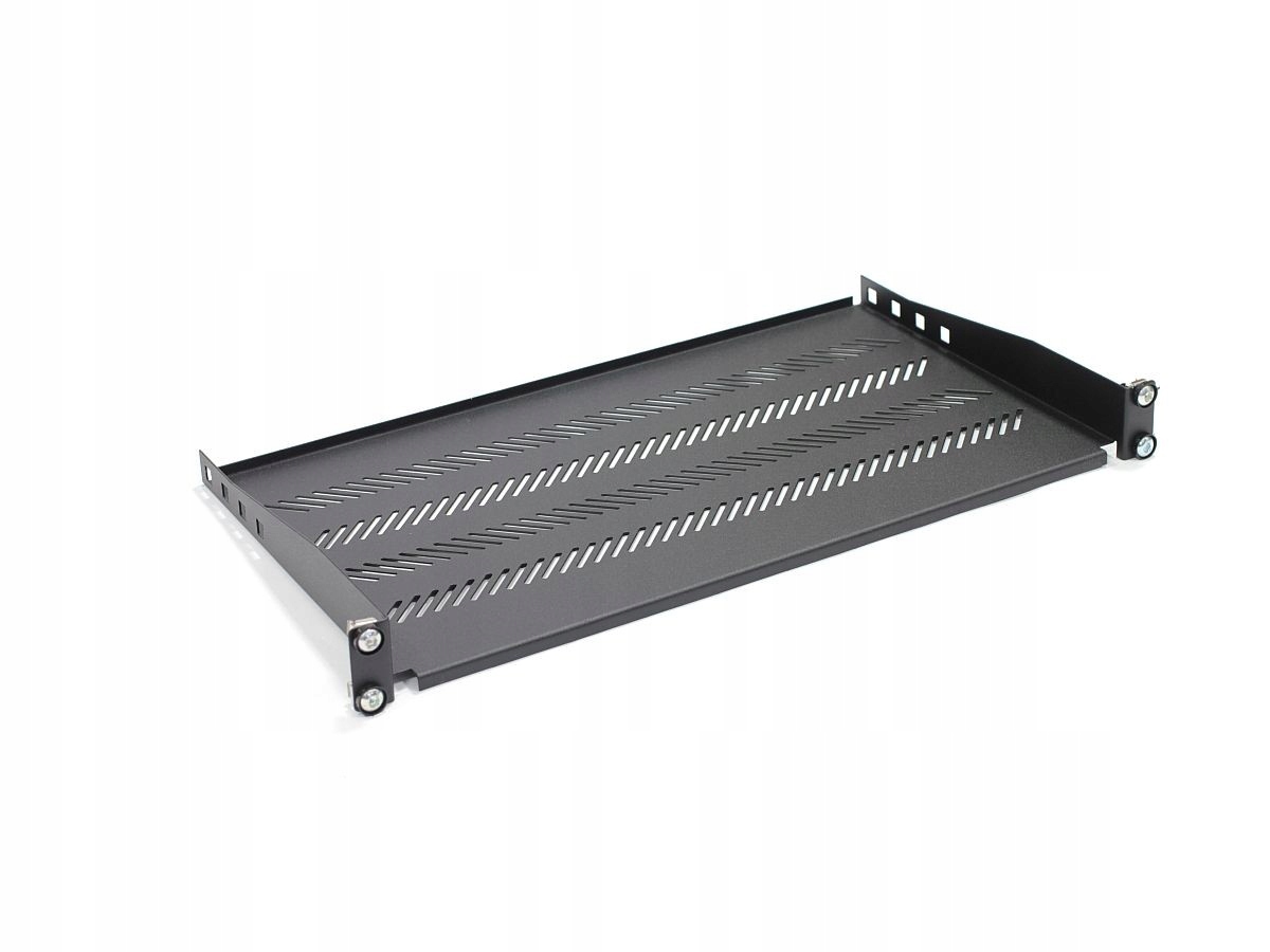 Polica pre 19" skrinky 250 mm 483 x 250 mm 1U čierna