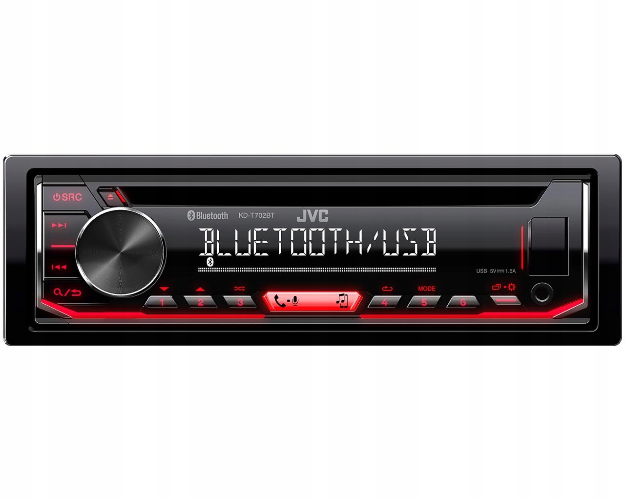 JVC KD-T702BT RÁDIO SAMOCHODOWE BLUETOOTH CD USB
