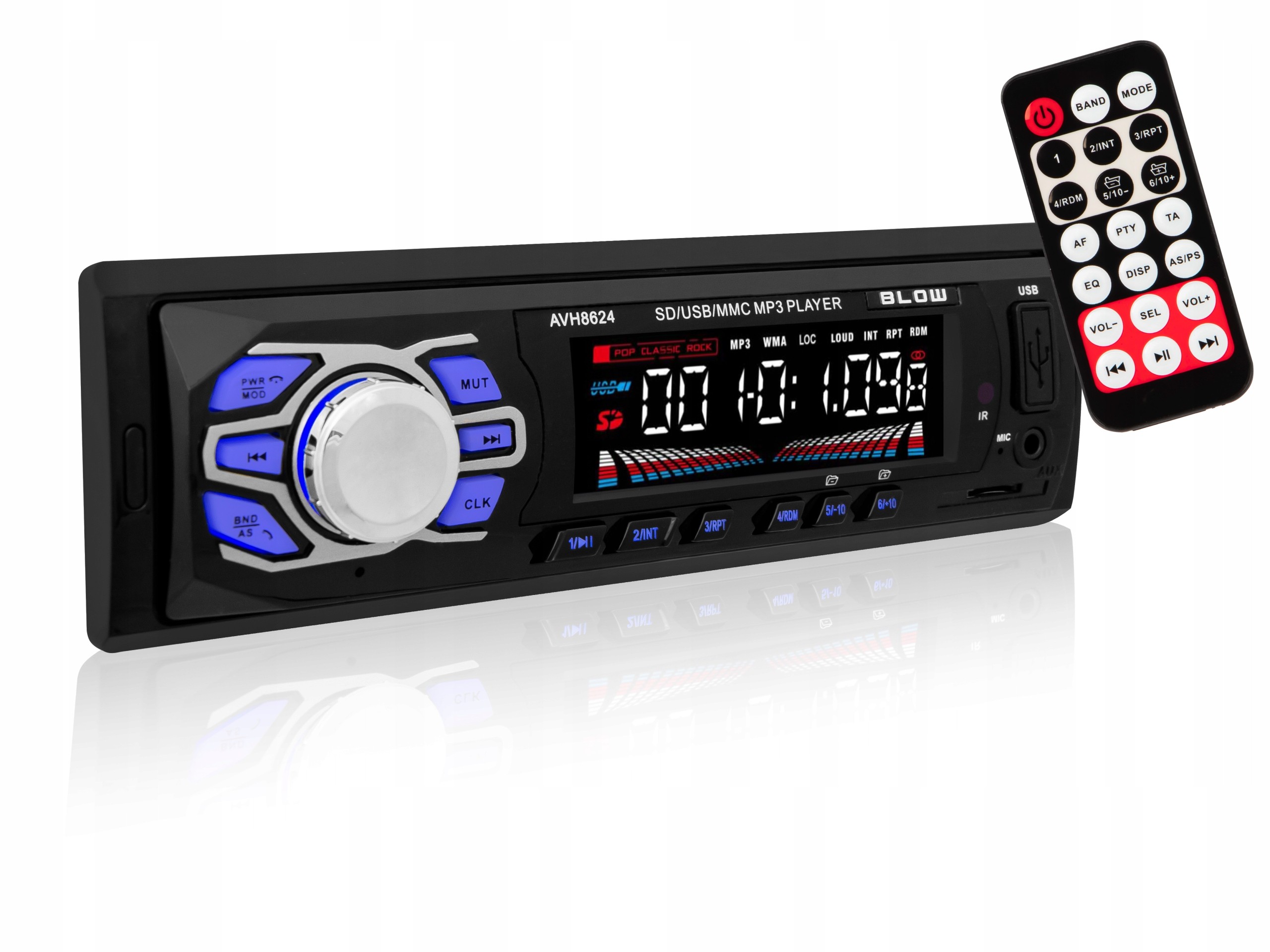 1-DIN autorádio Blow AVH-8624