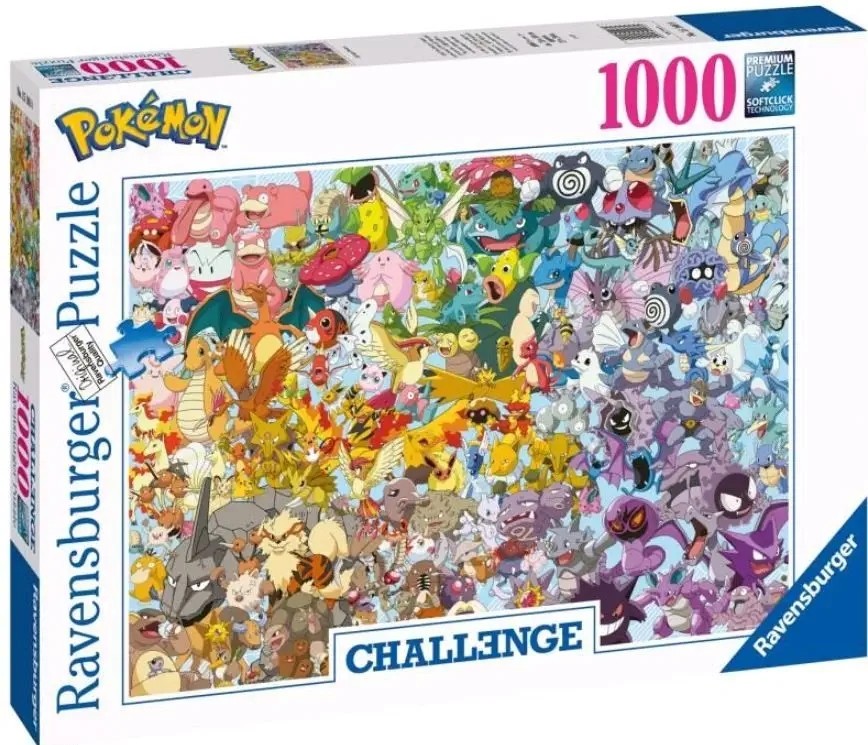Puzzle Ravensburger Challenge Pokémon, 1000 dielikov