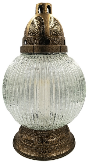 Tradičná lampášová cintorínska lampa – výška 34 cm