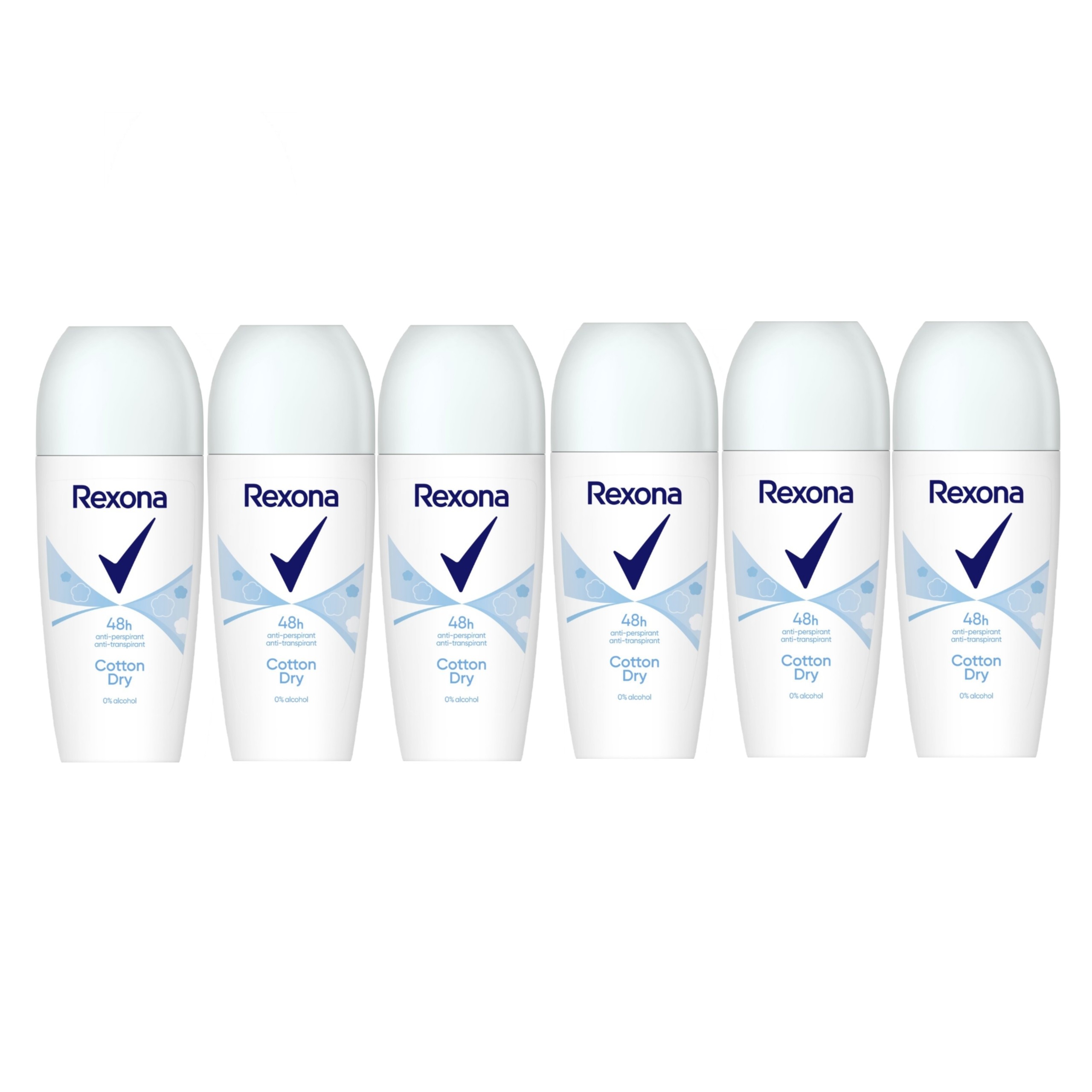 Rexona Cotton Dry antiperspirant dezodorant roll-on 6x50ml