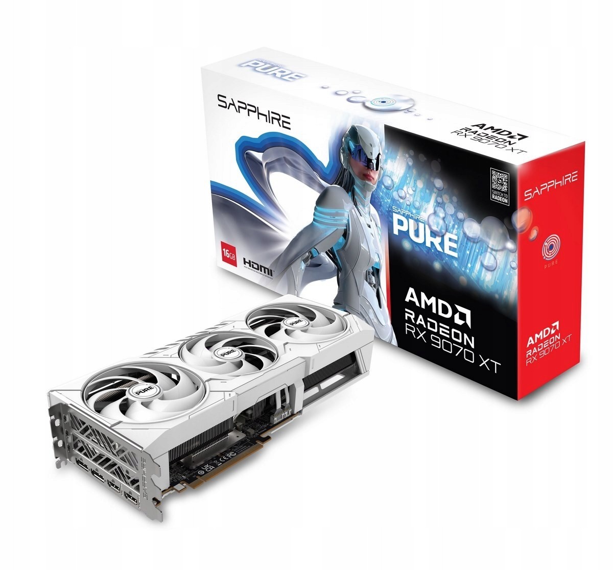 Grafická karta SAPPHIRE Radeon RX 9070 XT Pure 16GB