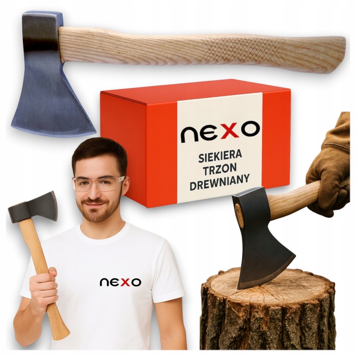 Sekera na štiepanie dreva 40 cm | 1 kg, drevená rukoväť