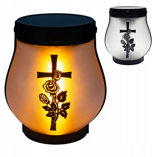 Solárna Lampa na Hrob s Eleganciou a Symbolikou Viera a Pamiäť