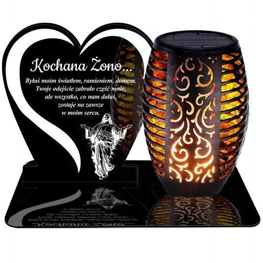 Eko Večná Solárna Lampička LED PREMIUM XL s Efektom Plameňa a Senzorom Súmraku
