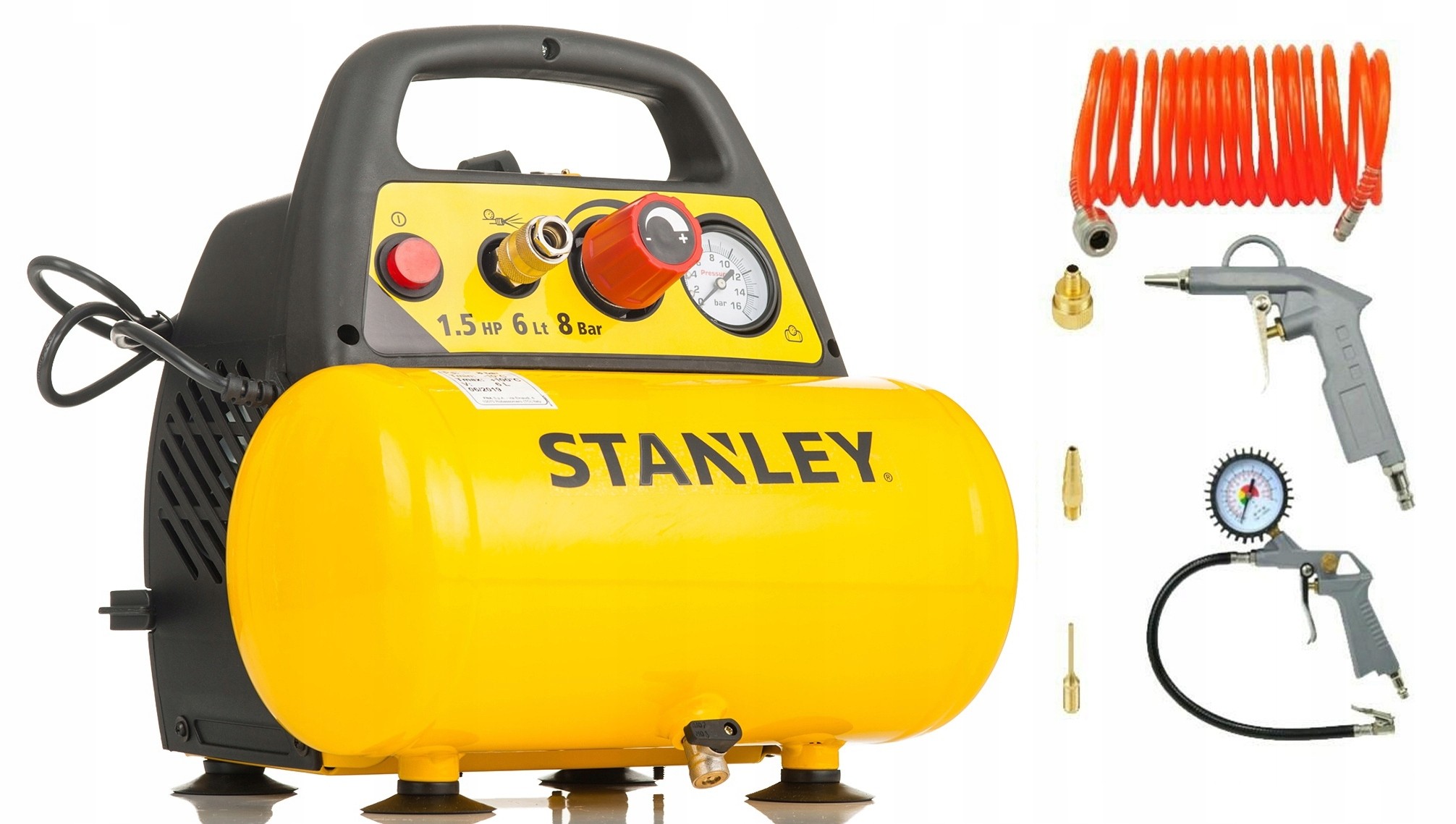 BEZOLEJOVÝ KOMPRESOR 6L 230V 8 BAR STANLEY
