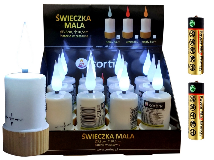 Elektrické Vložky do Svietnikov s LED + BATÉRIE ZDARMA, 12 kusov