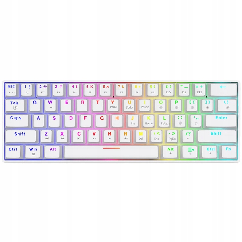 MODRÁ mechanická klávesnica Outemu, výmena za chodu SAVIO WHITEOUT X2
