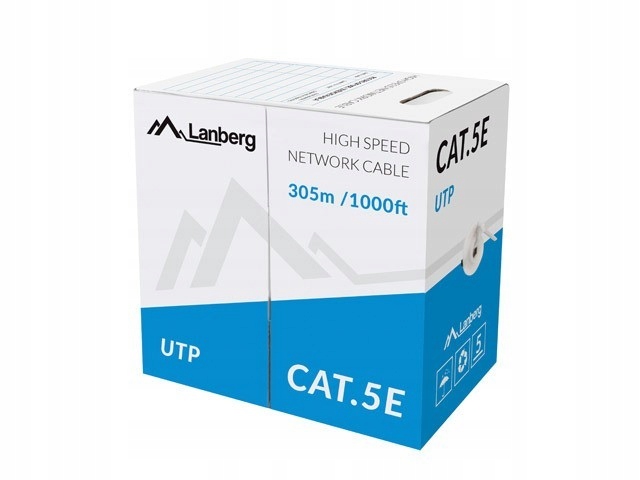 Lanberg UTP kábel 100Mb/s 305m CCA drôt Oranžový