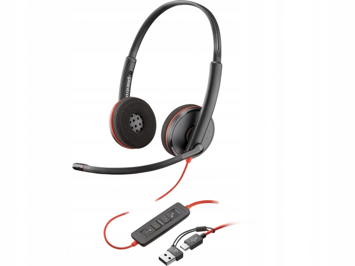 Slúchadlá cez uši Poly Blackwire 3220 USB-C