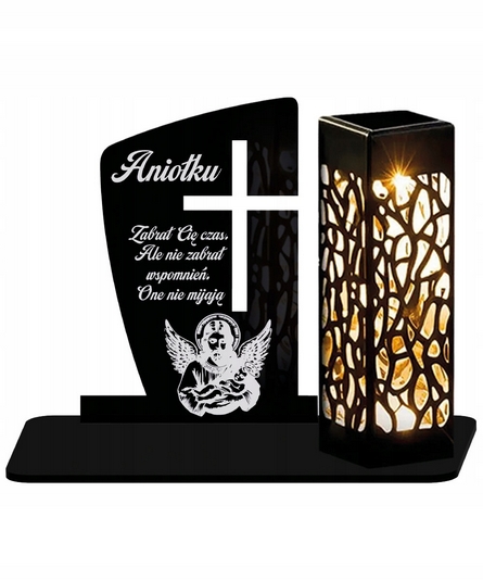 Solárny LED Náhrobný Svetelný Symbol MAXI XL – Trvalý POCIT ÚCTY