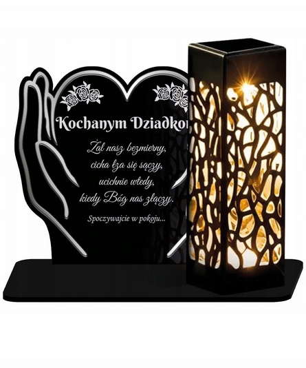 Solárny Náhrobný Sviečnik 'Srdce v Dlaníach XL Premium' - Elegancia a Odolnosť