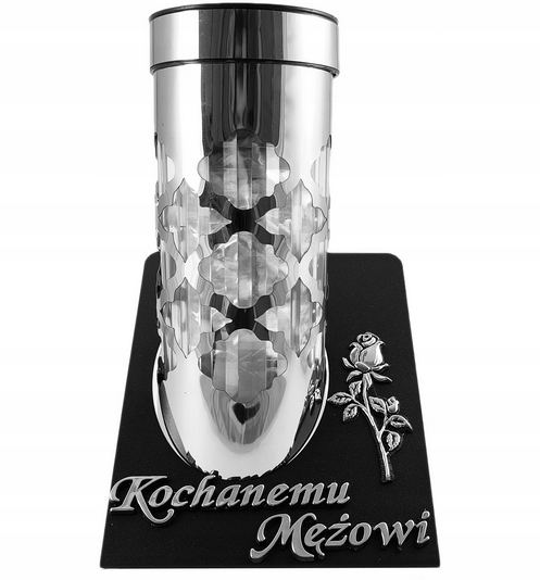 Moderný solárny lampáš "Drahému manželovi" s efektom plameňa