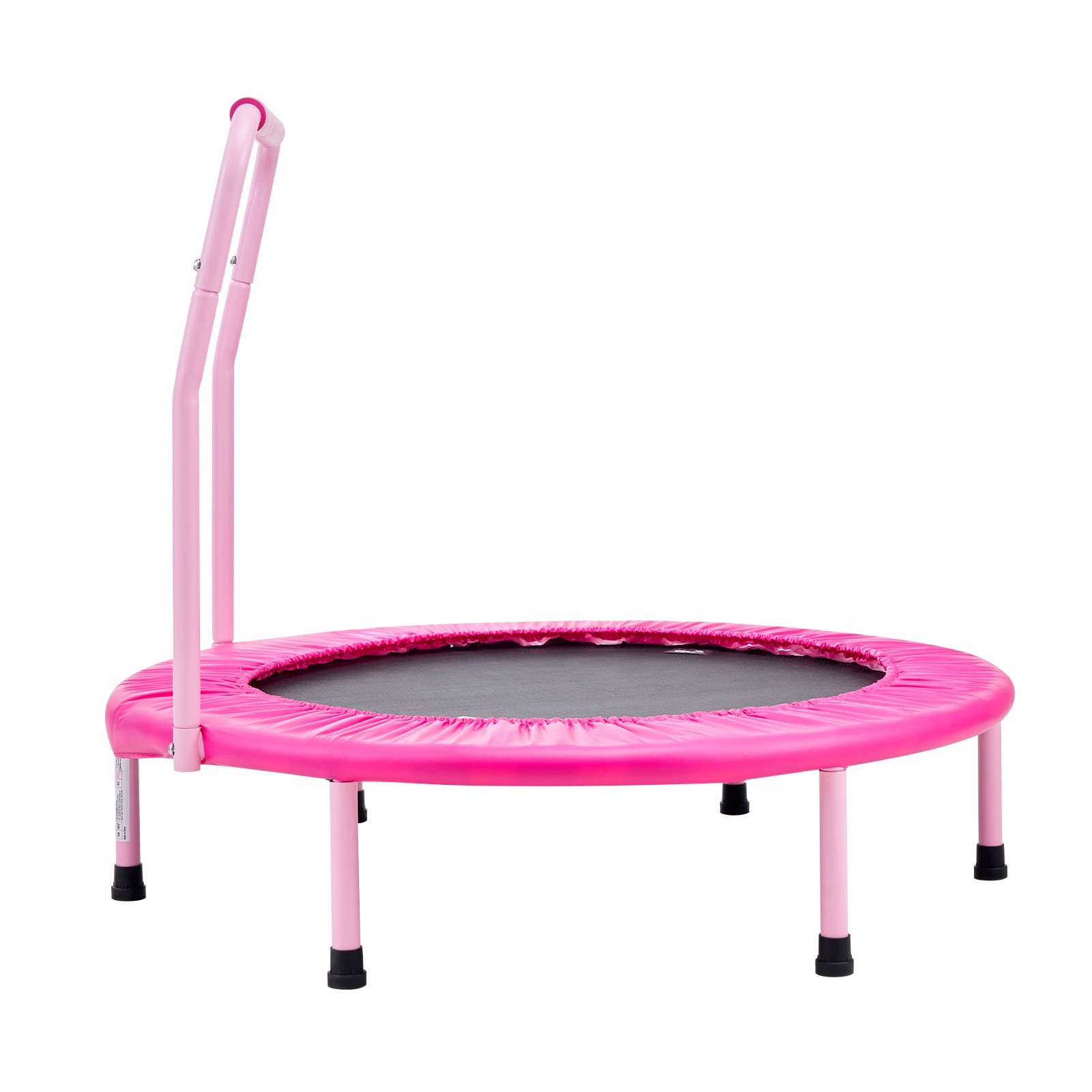 Okrúhla trampolína SucceBuy pre deti, skladacia, ružová, nosnosť 100 kg, 91,4 cm