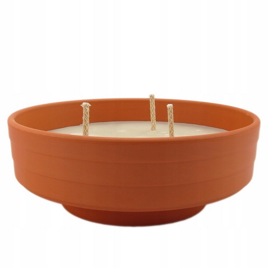 Tradičný keramický znicz s hrubými knotmi – 24cm