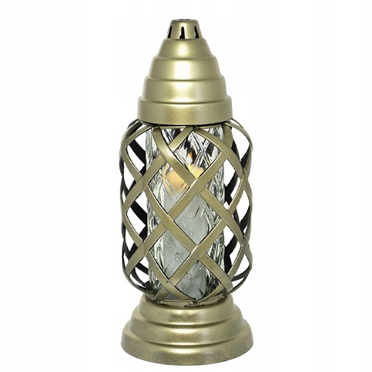 Odolná a estetická Lampa Kapliczka HK-148 Zlatá, Pre Všetkých Svätých