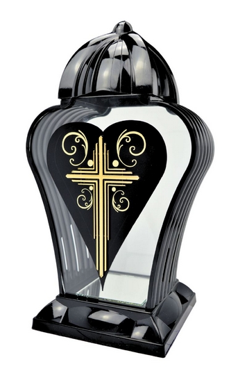 Znicz w Formie Kapliczki z Sercem i Krzyżem - Elegancki Design