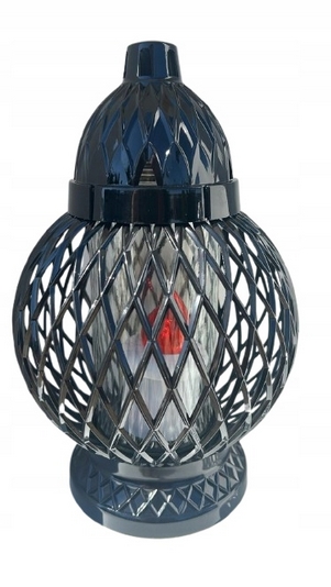 Elegantný Cintorínsky Lampáš Karo s Motívom Kocky - Malý a Moderný