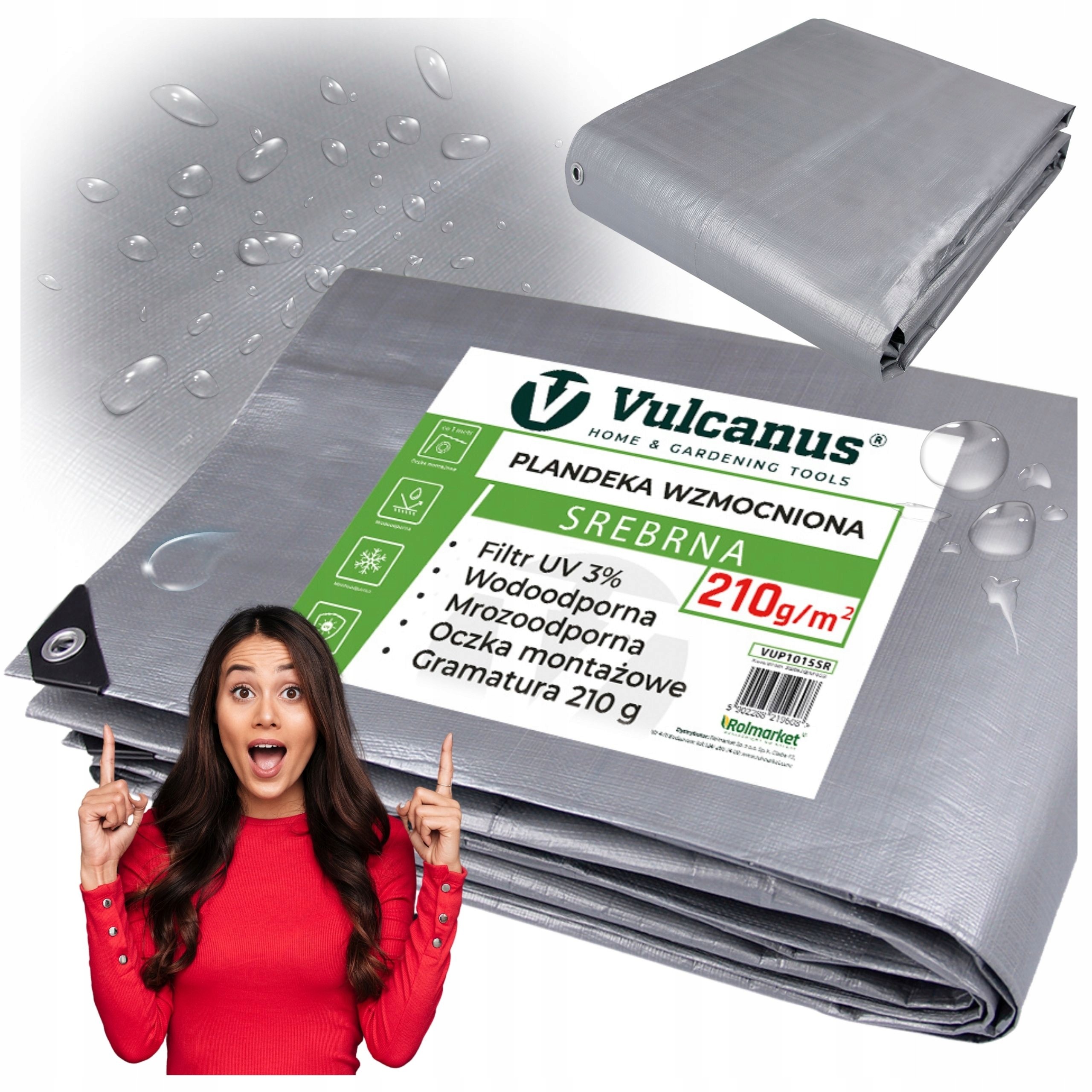 Ochranná plachta Vulcanus Premium 4 × 5 m, 210 g/m²