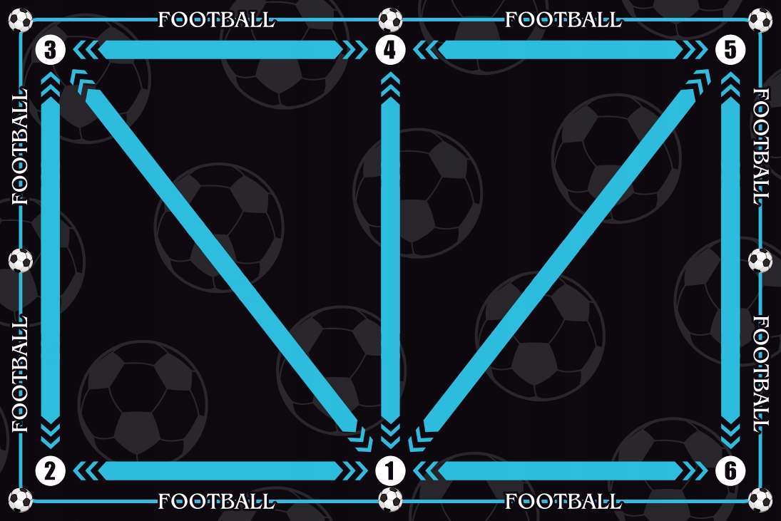 TRÉNINGOVÁ PODLOŽKA CONTROL BALANCE FUTBALOVÁ DETSKÁ UČIACA SA DOMA 90x60cm