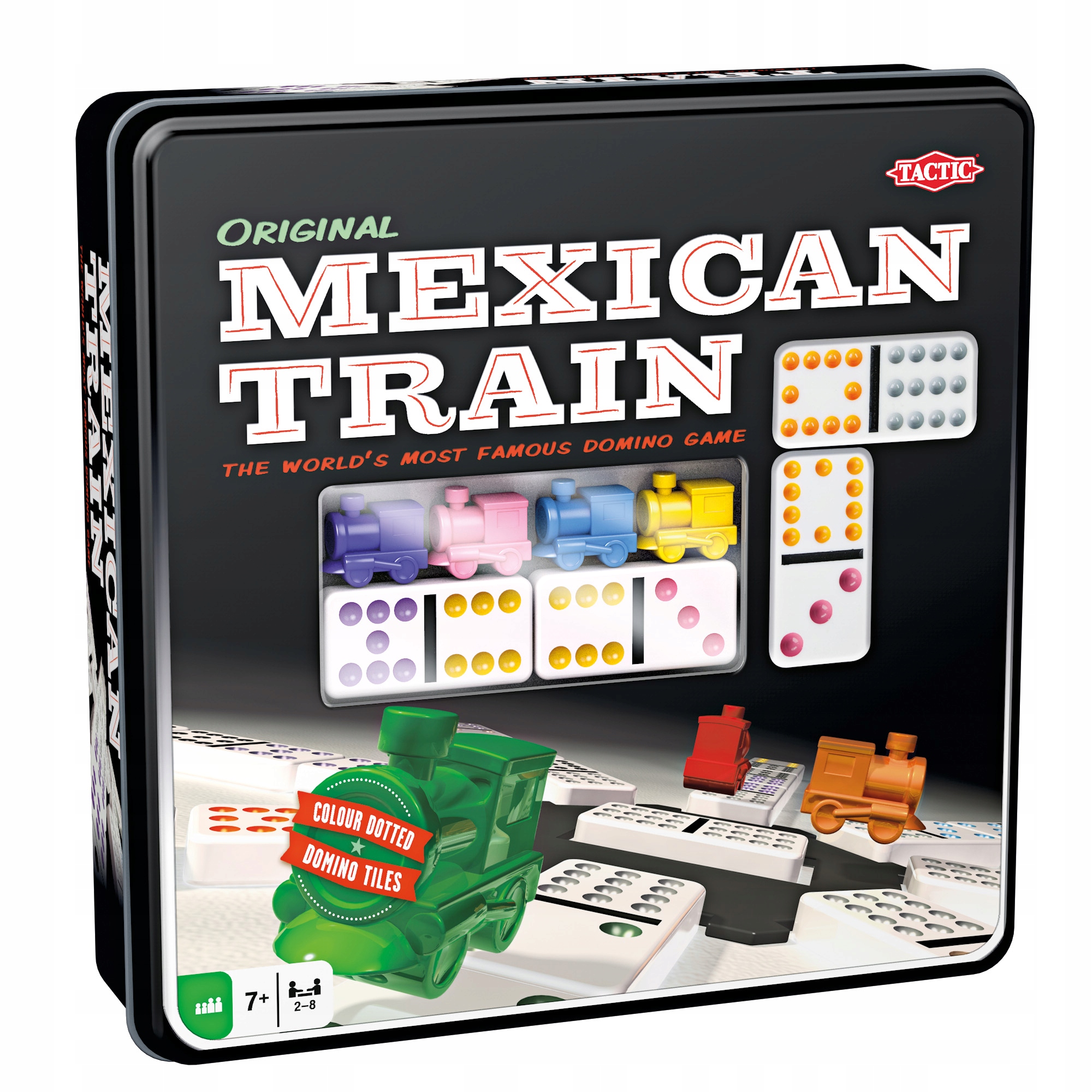 Domino Tactic Mexický vlak v plechovej krabičke
