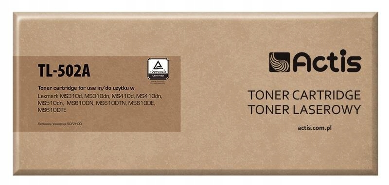 Toner Actis pre Lexmark TL-502A čierny