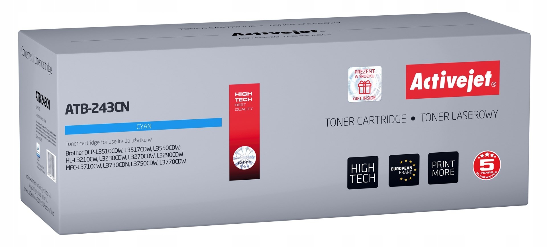 Toner ActiveJet pre Brother ATB-243CN modrý (azúrový)