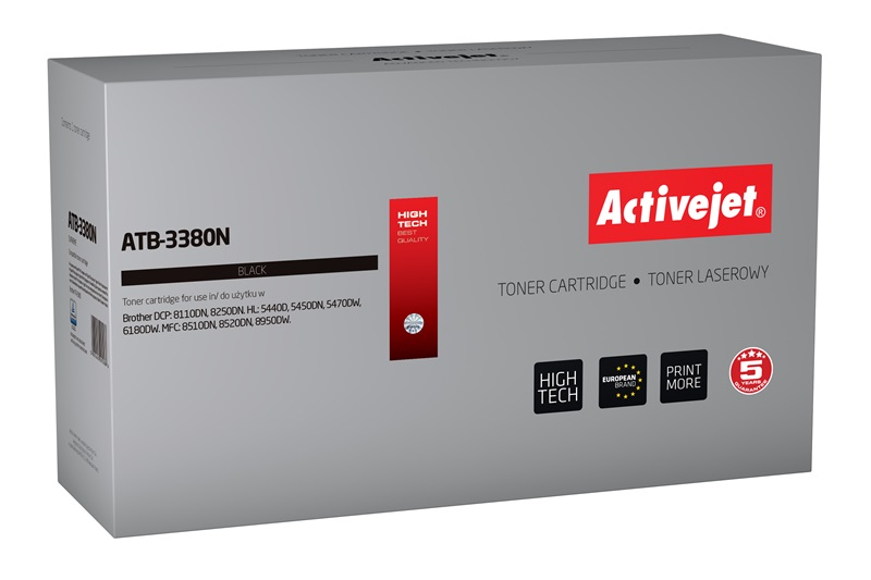Toner ActiveJet pre Brother ATB-3380N čierny (čierny)