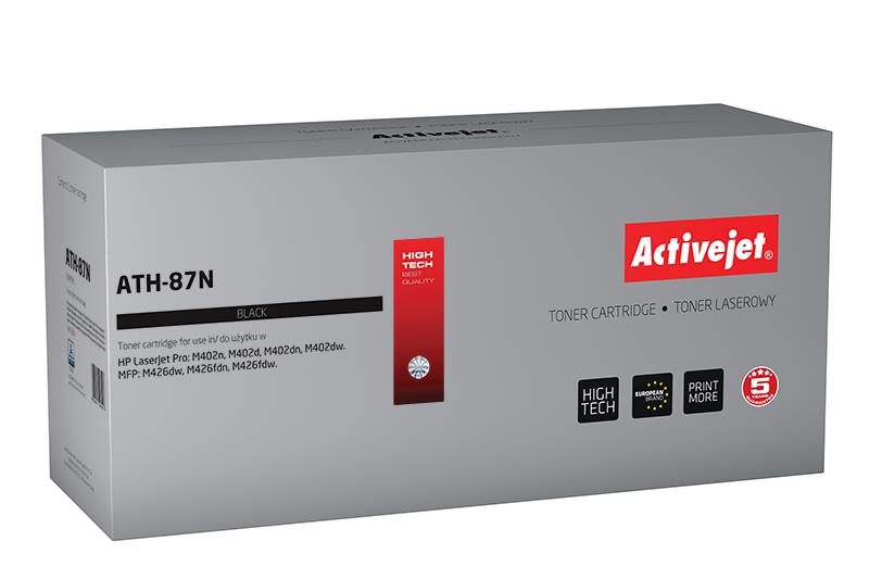 ACTIVEJET TONER HP ATH-87N 87A CF287A M501DN 9K