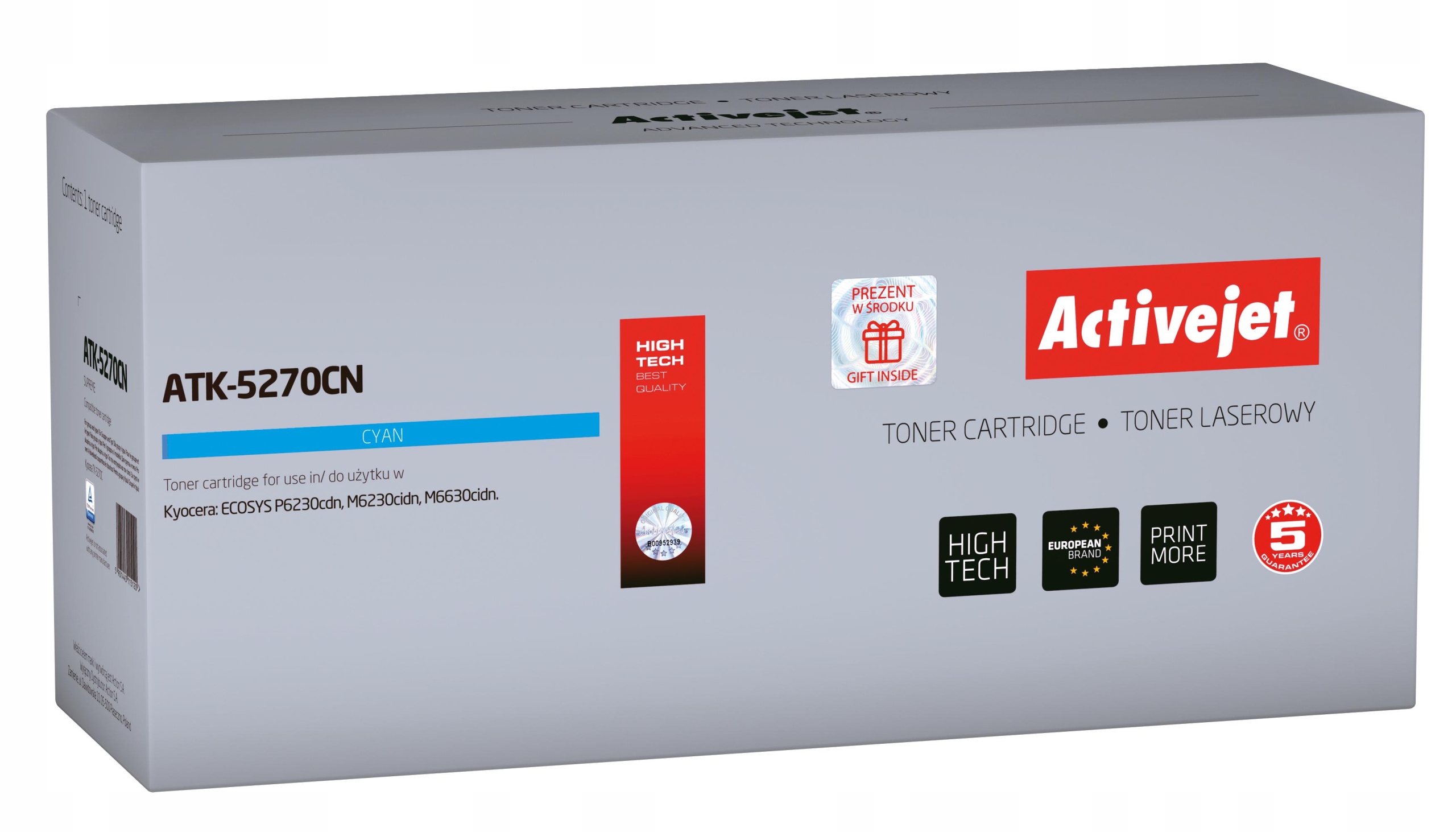 Toner ActiveJet pre Kyocera ATK-5270CN modrý (azúrový)