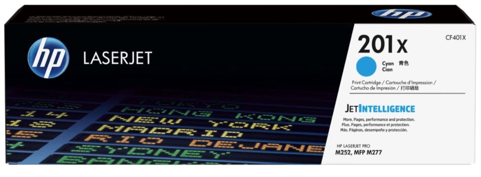 Azúrový toner HP CF401X