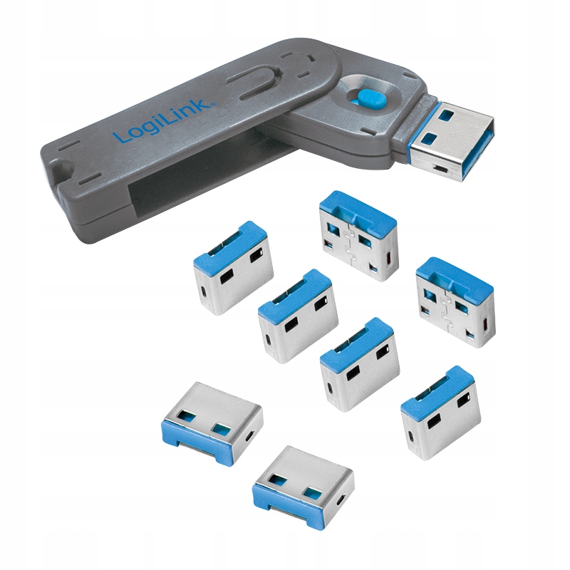 Blokátor USB portov LogiLink AU0045, 8 kusov