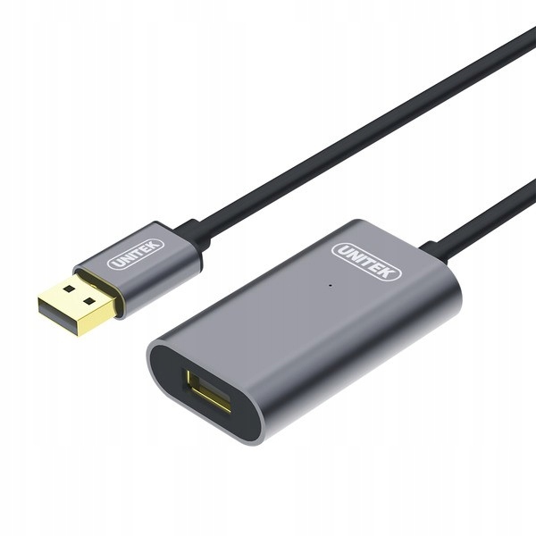 Predlžovací kábel Unitek Y-3004 USB čierny 5 m