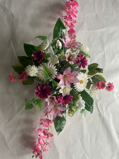 Elegantná a moderná kompozícia na hrob 140x80 cm pre Všetkých svätých